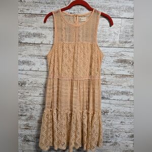 Altard state Size Small Lace Dress Peach